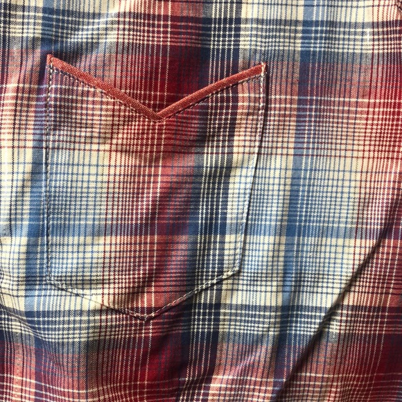 Vintage NWT Wrangler Blues Sleeveless Western Snap Up Shirt - Picture 3 of 7